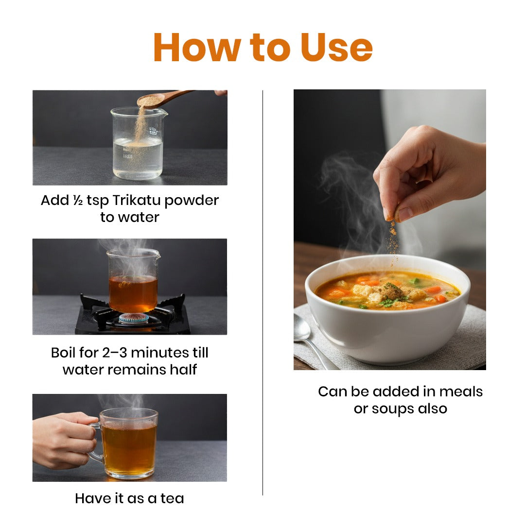 Trikatu Powder How To use