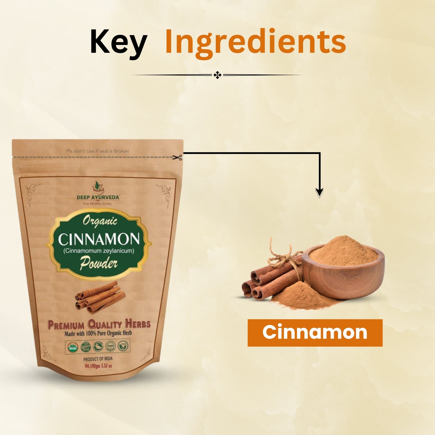 Organic Cinnamon Powder Key Ingredients