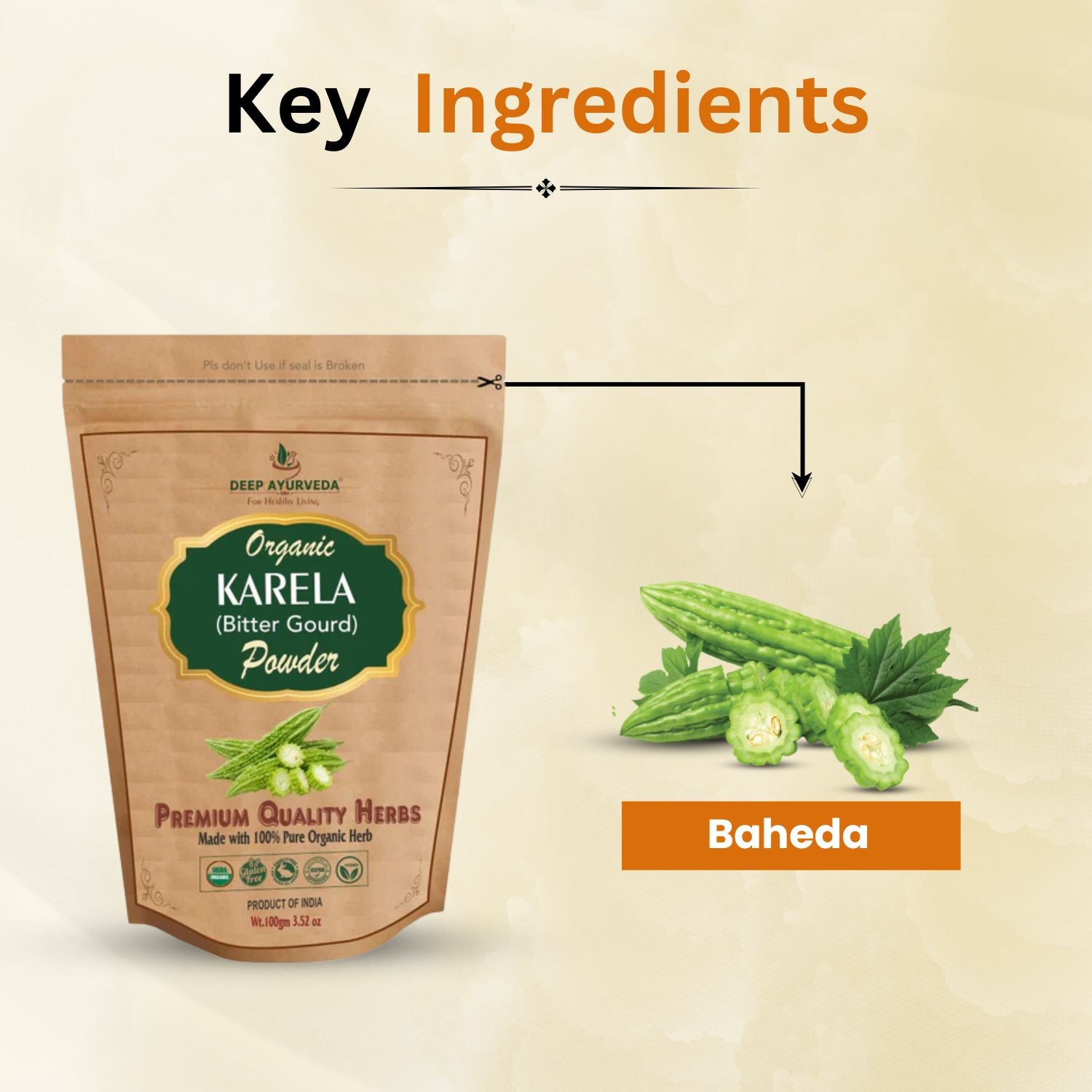 Organic Karela Powder Key Ingredients