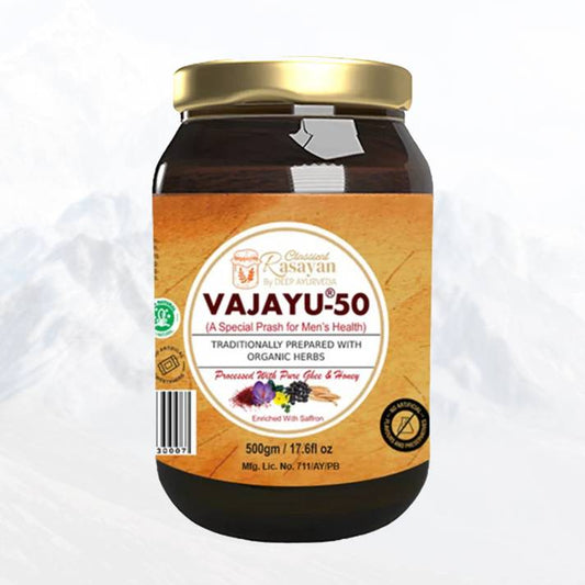 Vajayu® 50 Ayurvedic Superfood for Men’s Health | Boost Strength, Energy, & Stamina |  Remove Performance Anxiety - Deep Ayurveda India