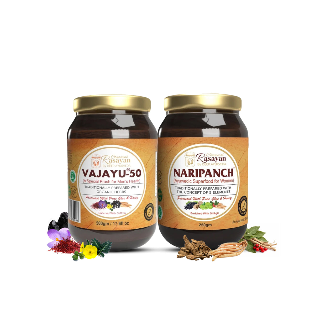 Vajayu® Prash & NariPanch Prash Superfood Combo