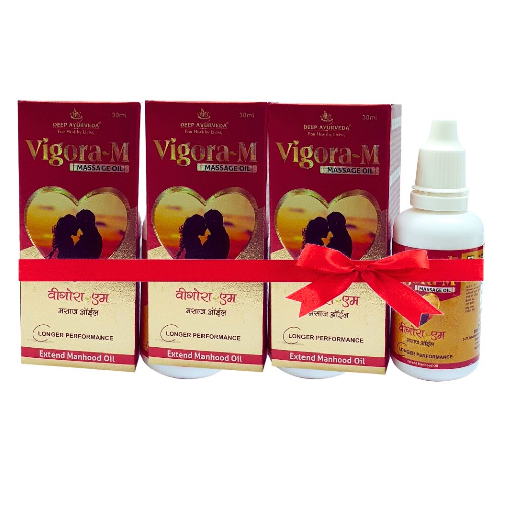 Vig ora- M- Massage Oil For Male | Strengthen the Nerves & Improving Performance - Deep Ayurveda India