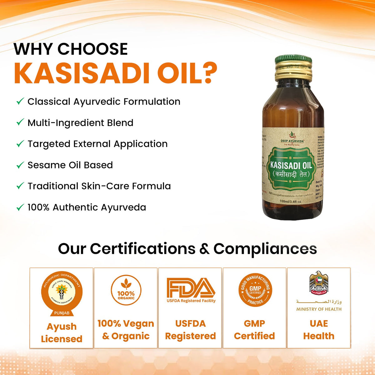 Kasisadi Classical Ayurvedic Oil