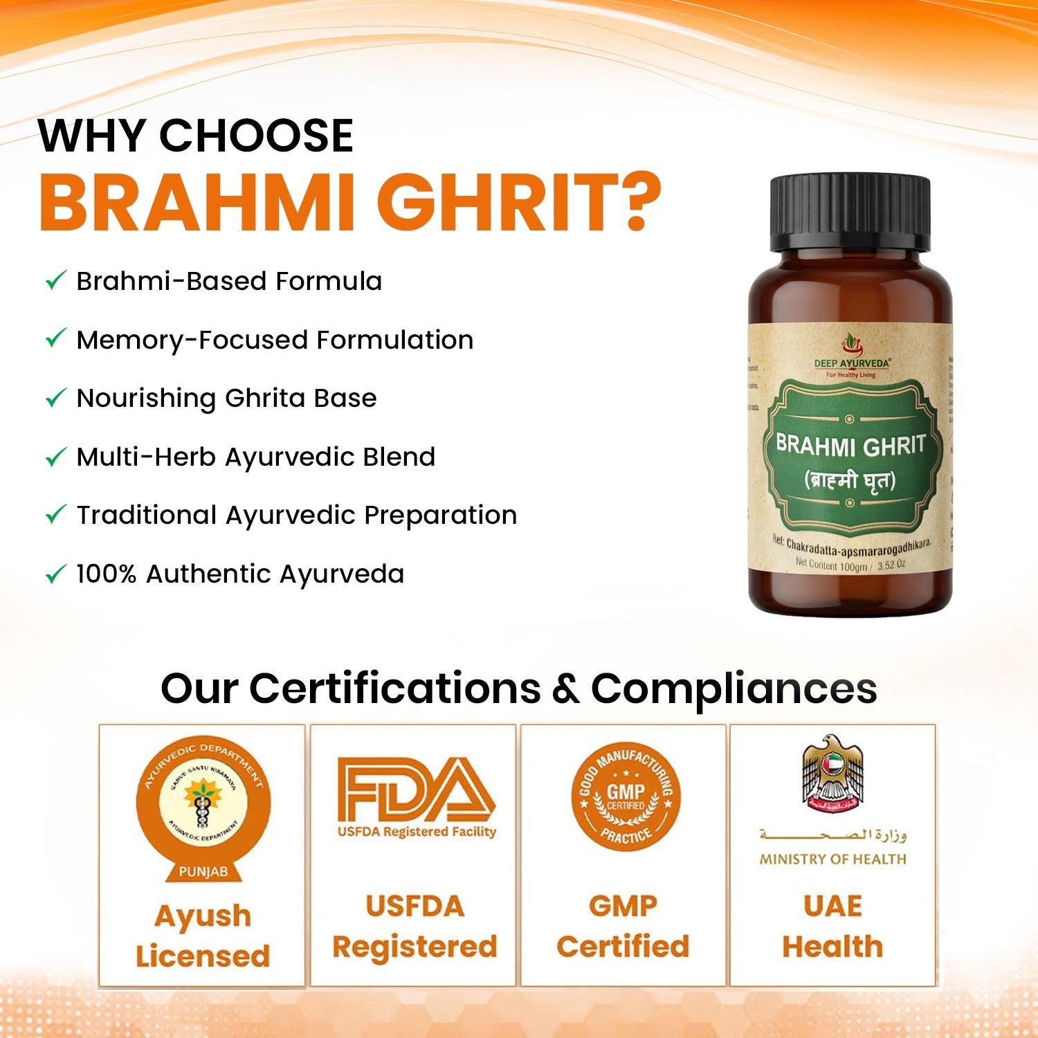 Brahmi Ghrita Classical Ayurvedic Ghee/Butter