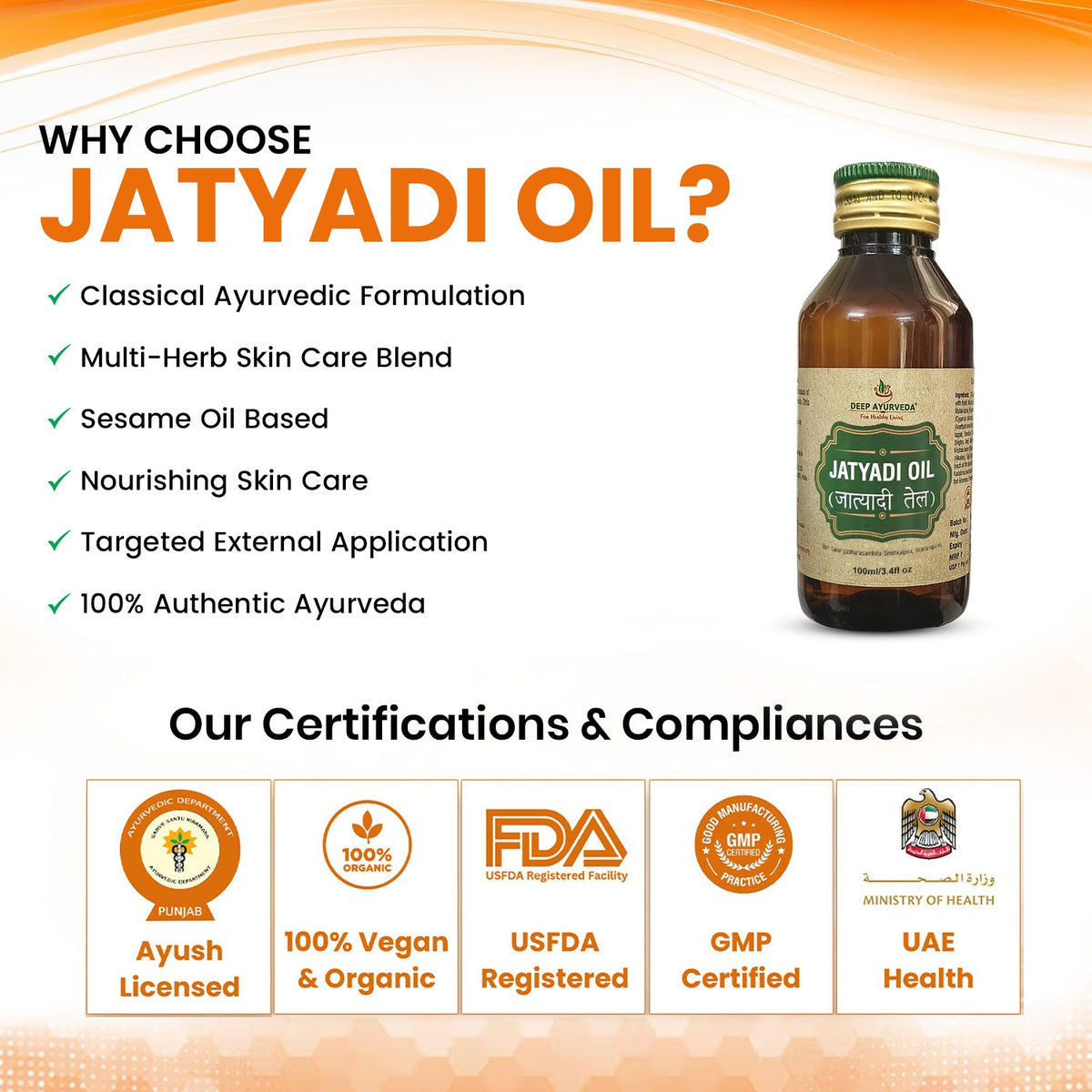 Jatyadi Classical Ayurvedic Oil