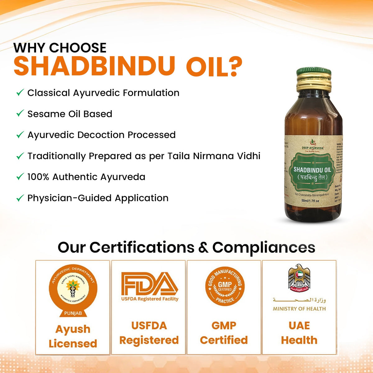 Shadbindu Taila Classical Ayurvedic Oil
