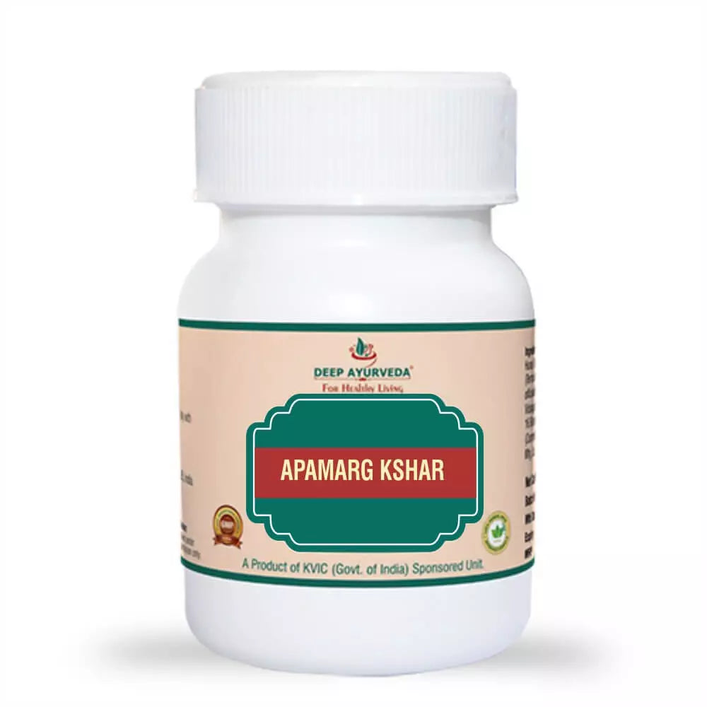 Apamarg Kshar - Promotes Detoxification, Supports Digestive & Urinary Health - Deep Ayurveda India