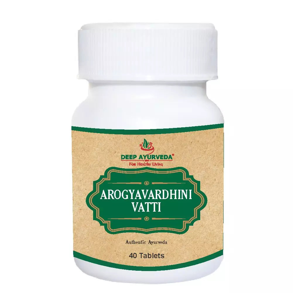 Arogyavardhini Vati | Classical Ayurveda for Overall health | 40 Tablet Pack - Deep Ayurveda India