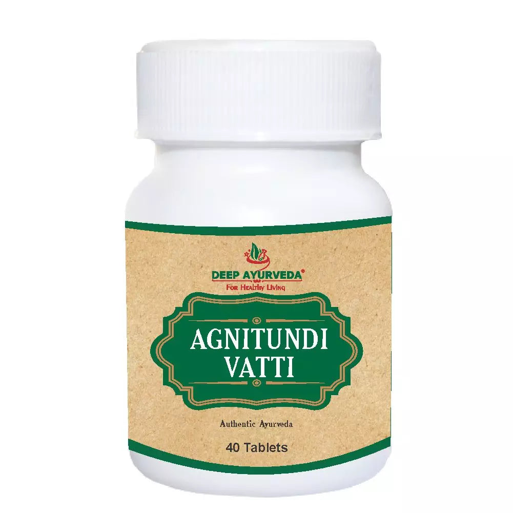 Agnitundi Vati | Classical Ayurveda by Deep Ayurveda | 40 Tablet Pack - Deep Ayurveda India