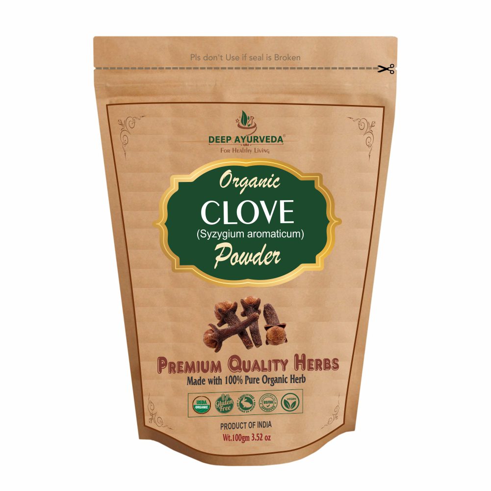 Organic Clove Powder (Syzygium aromaticum) Gives Relief from Toothache and Indigestion - Deep Ayurveda India