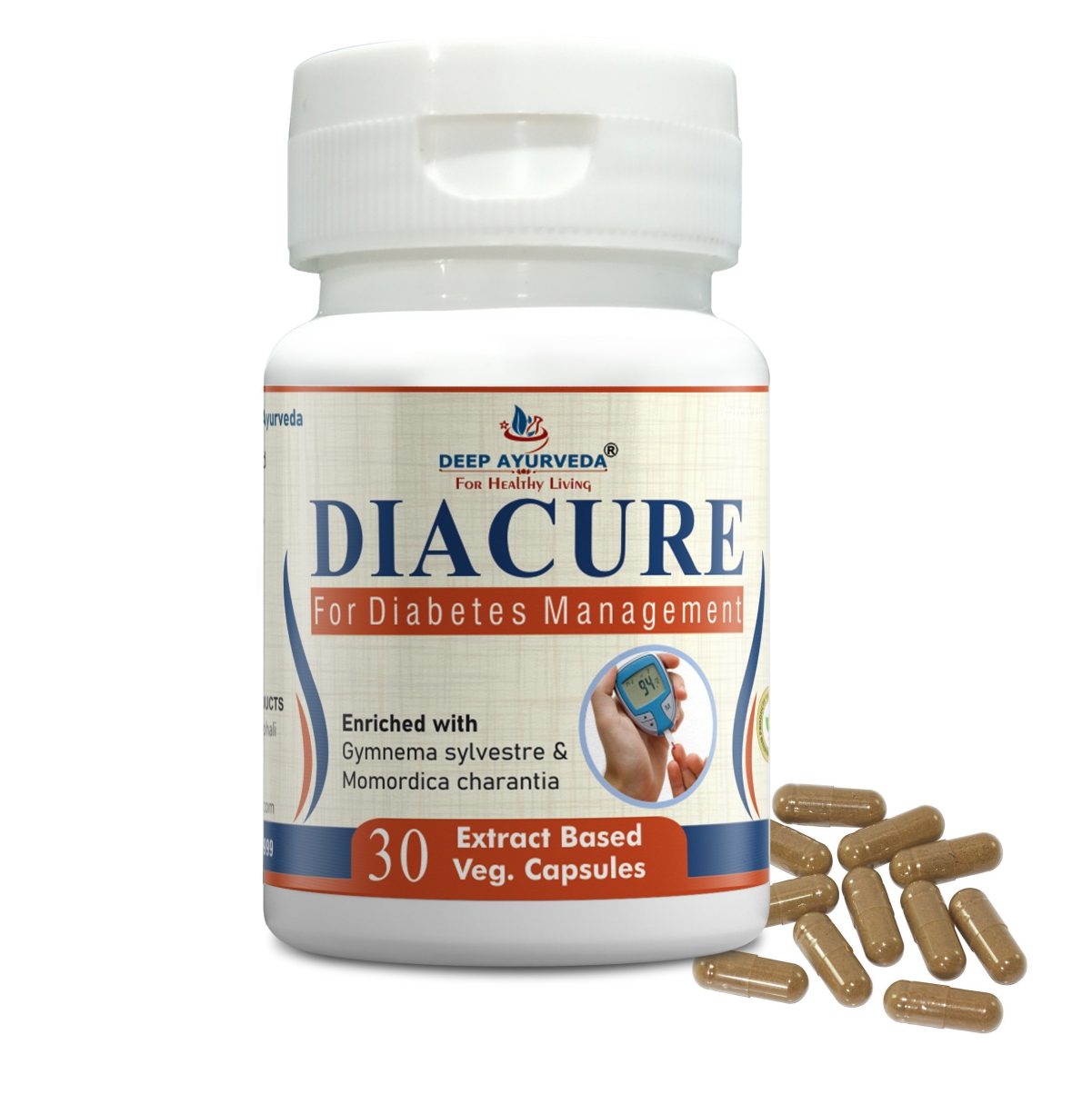 Diacure| 30 Vegan Capsule - Deep Ayurveda