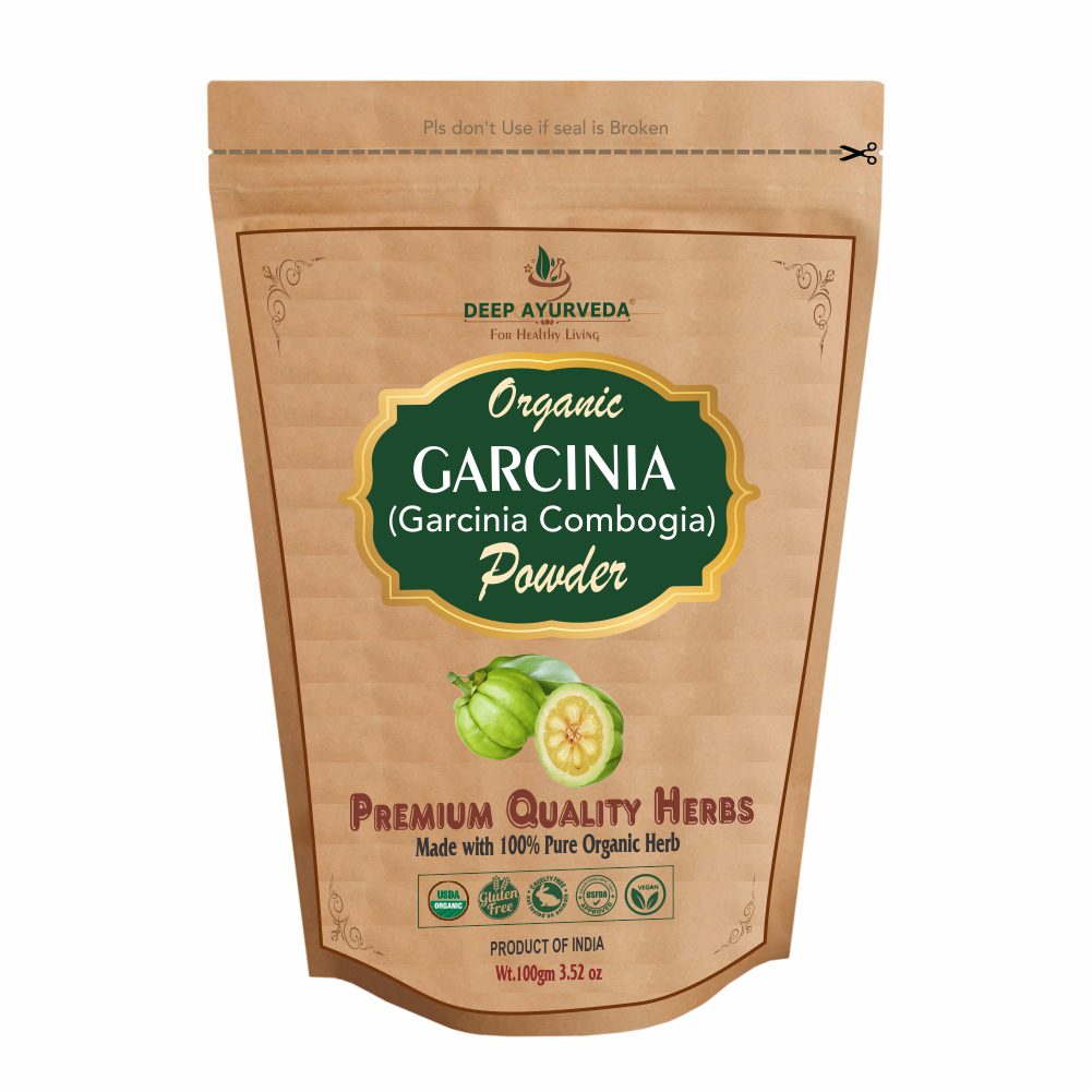 Organic Garcinia Powder (Garcinia Cambogia) - Promotes Healthy Weight Management & Appetite Control - Deep Ayurveda India