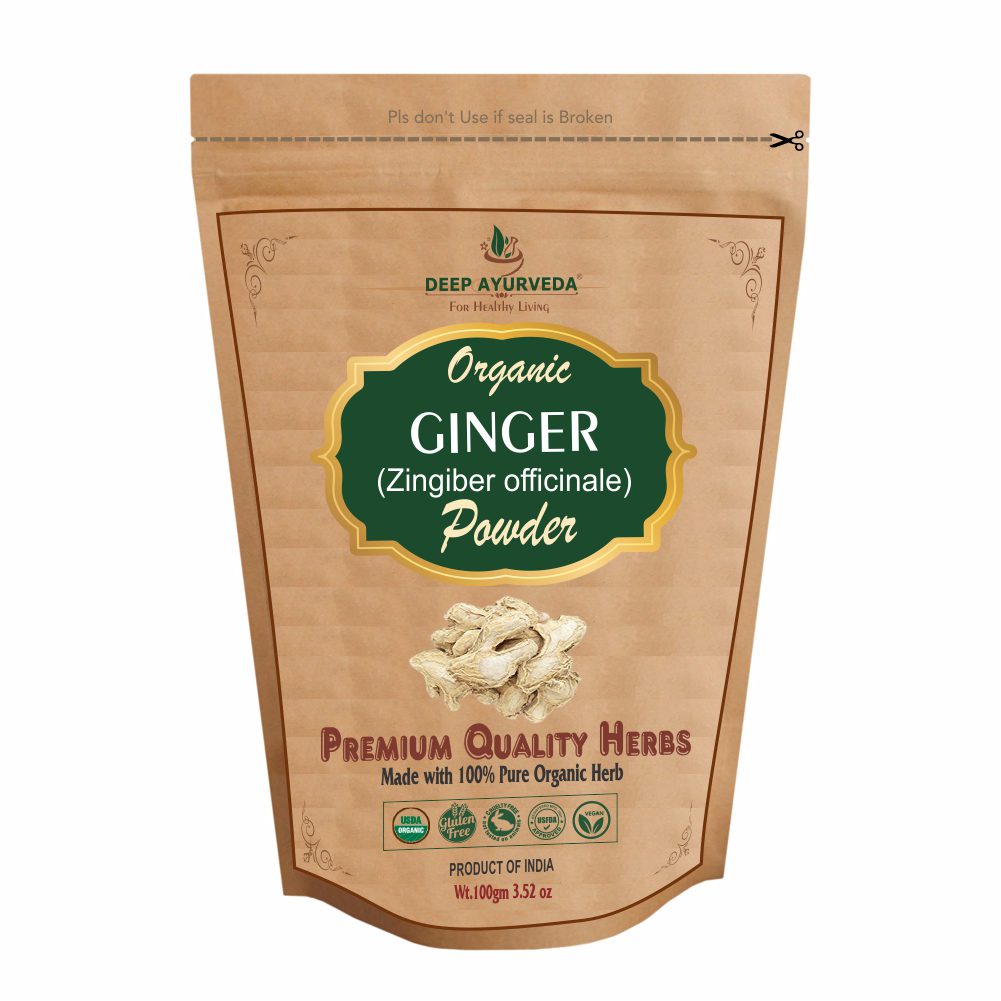 Organic Ginger Powder (Zingiber officinale) - Deep Ayurveda India