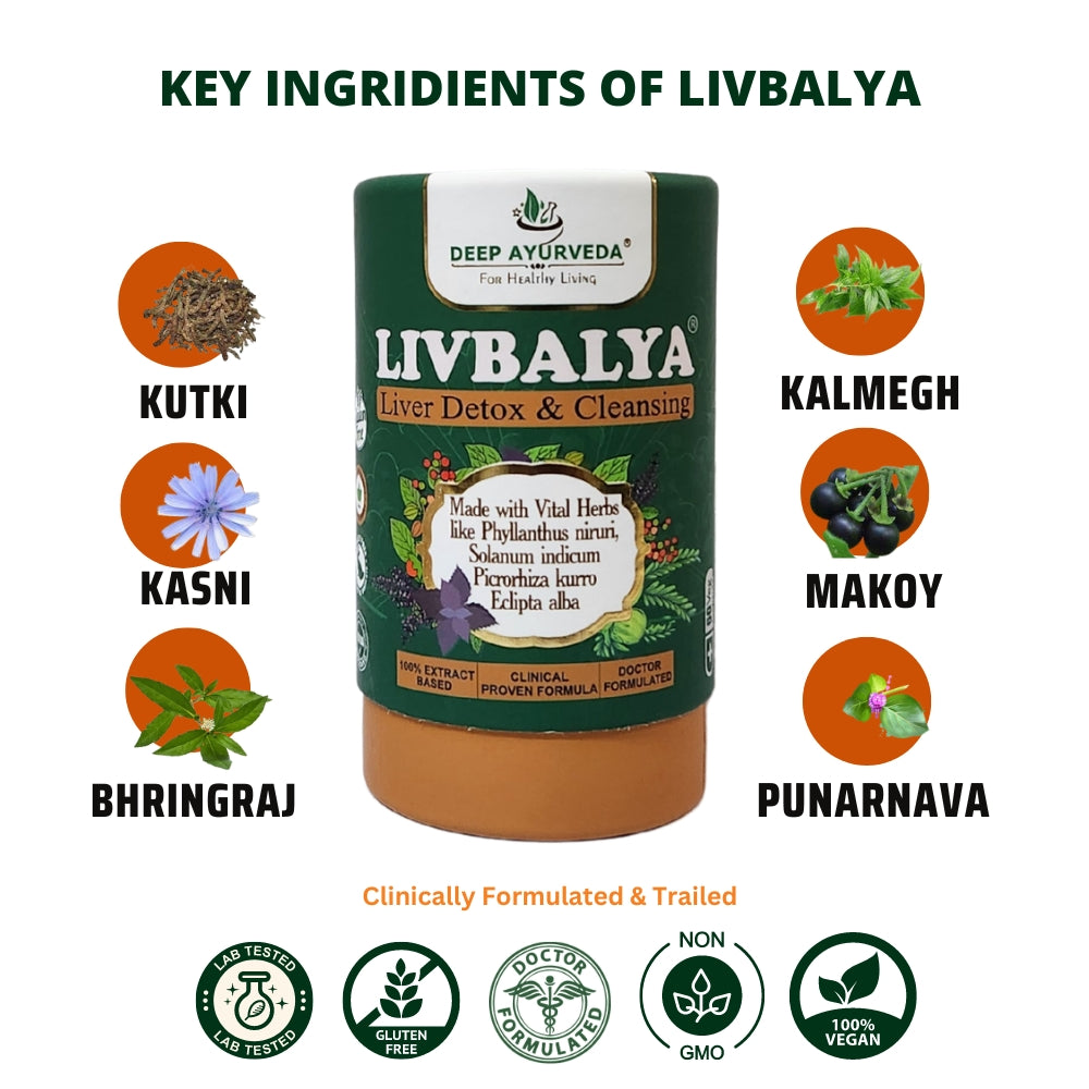 LivBalya®Liver Detox Formula | Liver Detox & Cleanse - Deep Ayurveda