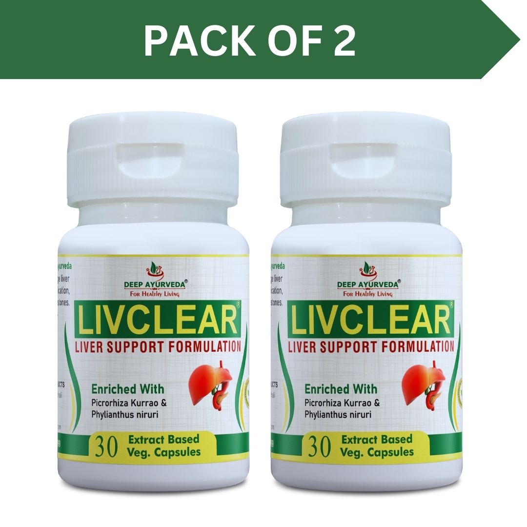 LivClear®- 100% Extract Based for Liver Health | Vegan Capsule - Deep Ayurveda India