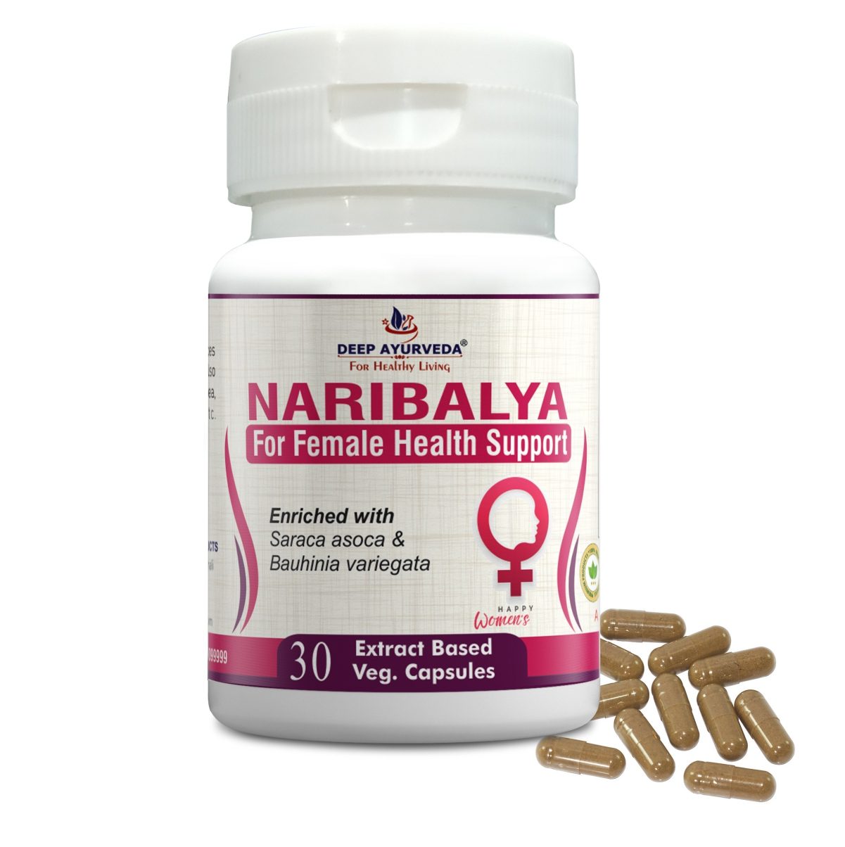 Naribalya For Female Health | Vegan Capsule - Deep Ayurveda India