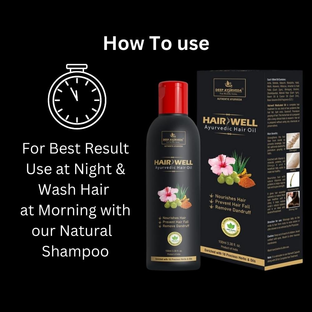 HairWell Ayurvedic Hair Oil | 100 ml - Deep Ayurveda India