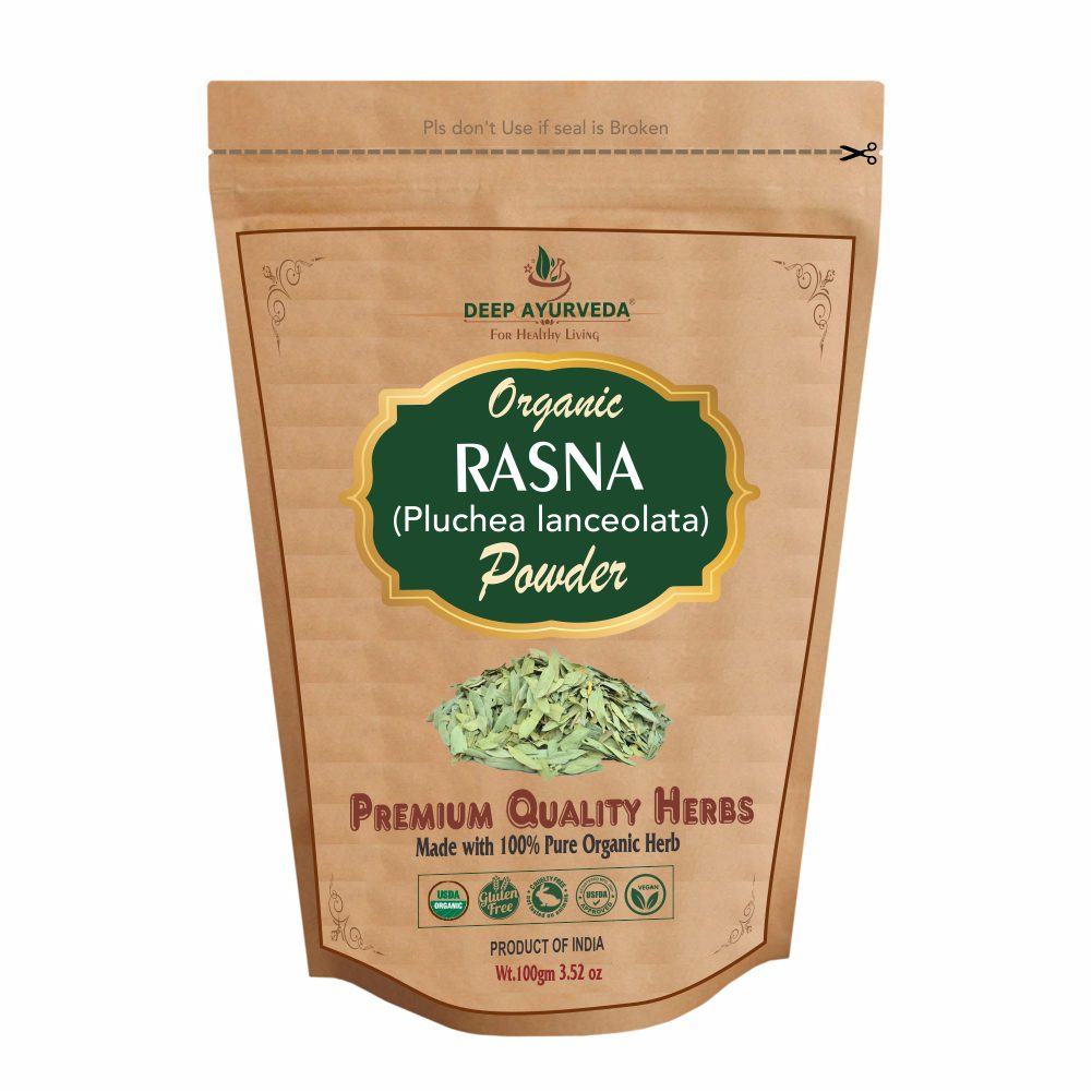 Organic Rasna Powder (Pluchea lanceolata) - Deep Ayurveda India