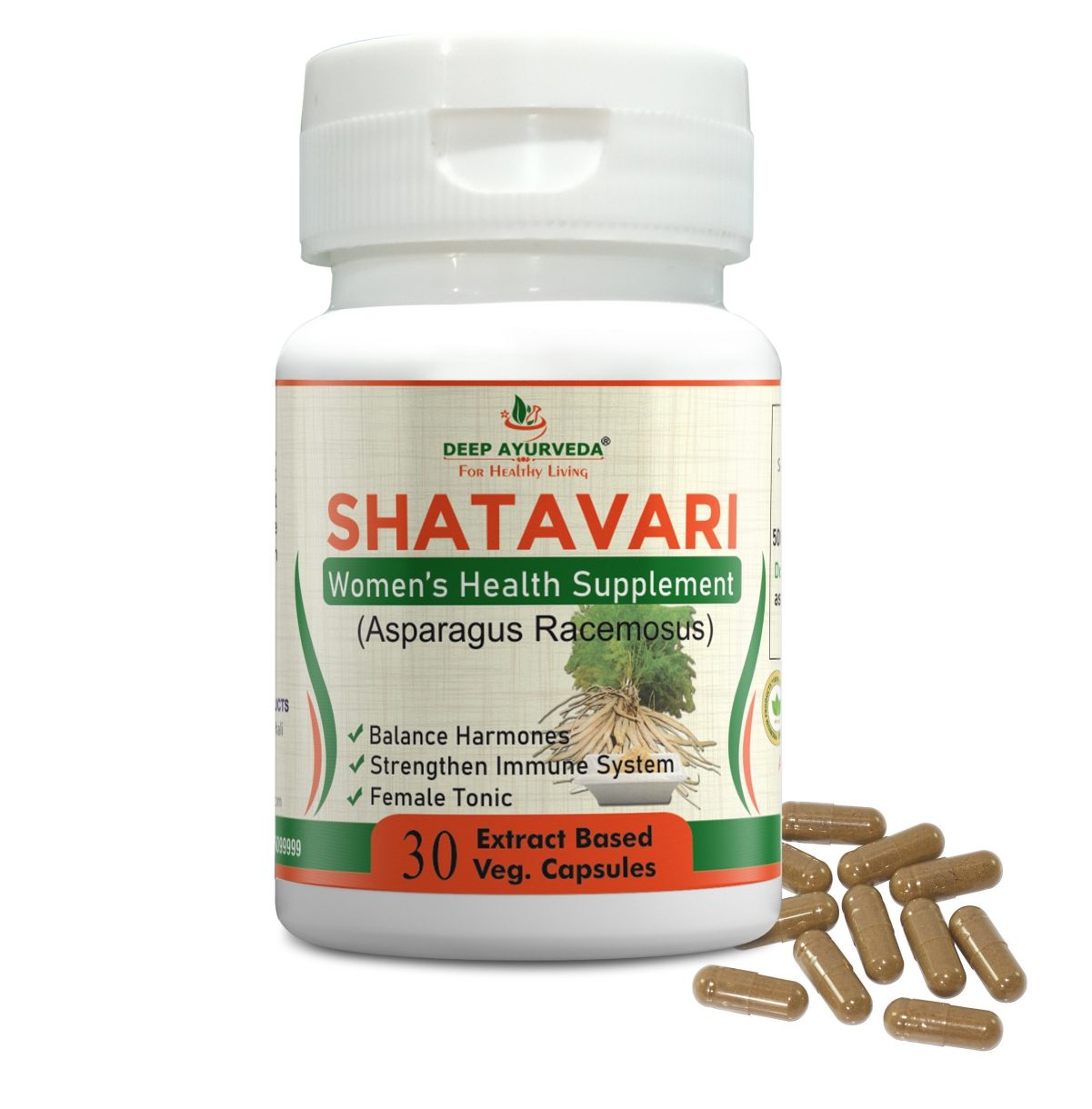 Shatavari | Vegan Capsule - Deep Ayurveda India