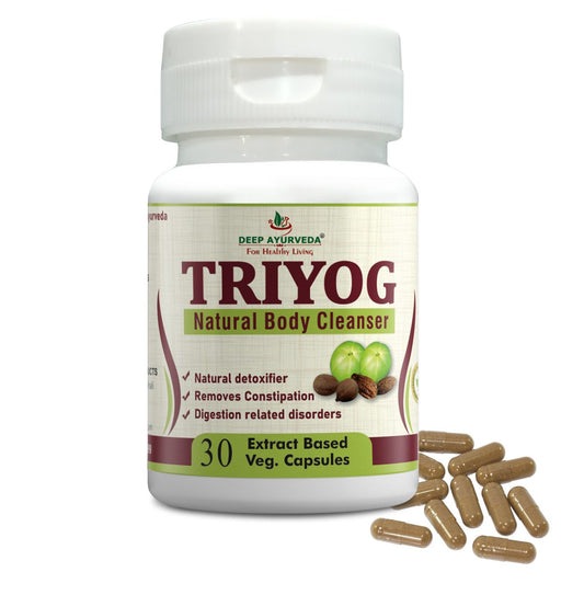 Triyog -Triphala | Vegan Capsule - Deep Ayurveda India