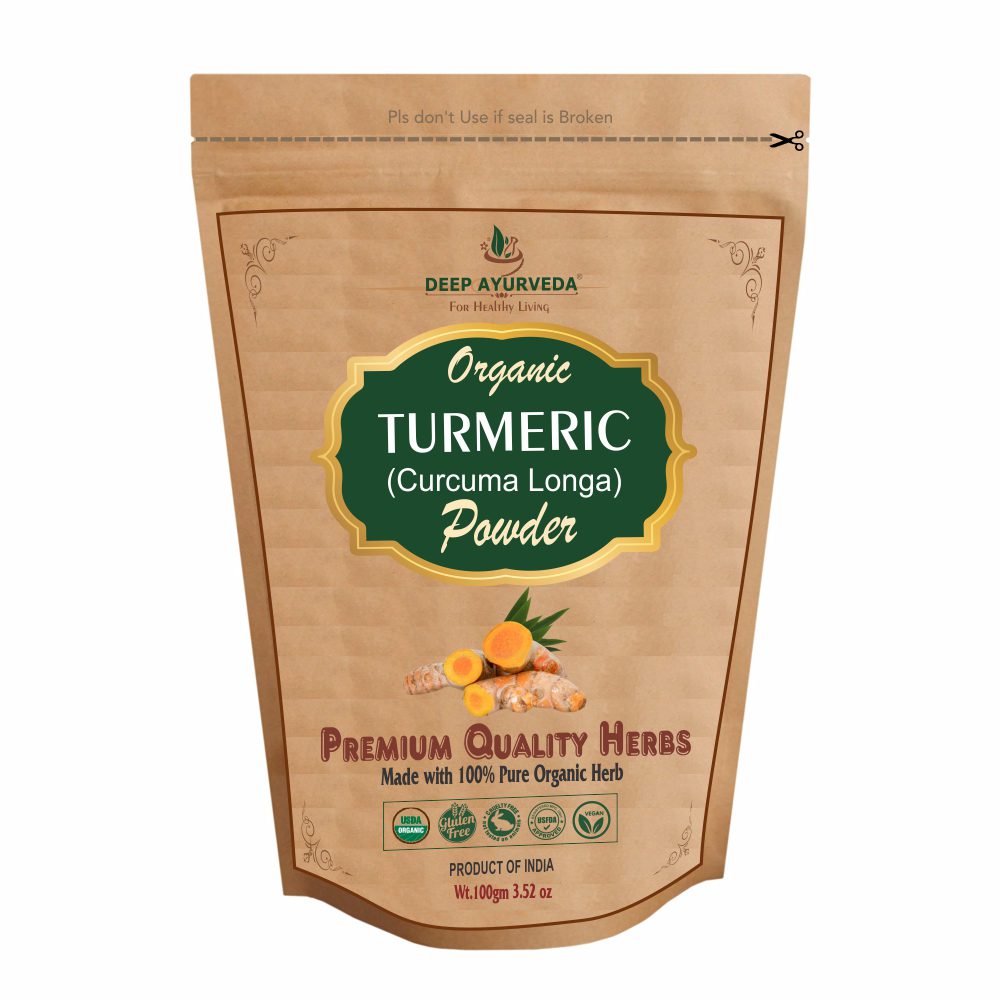 Organic Turmeric Powder (Curcuma Longa) | 100 gm - Deep Ayurveda