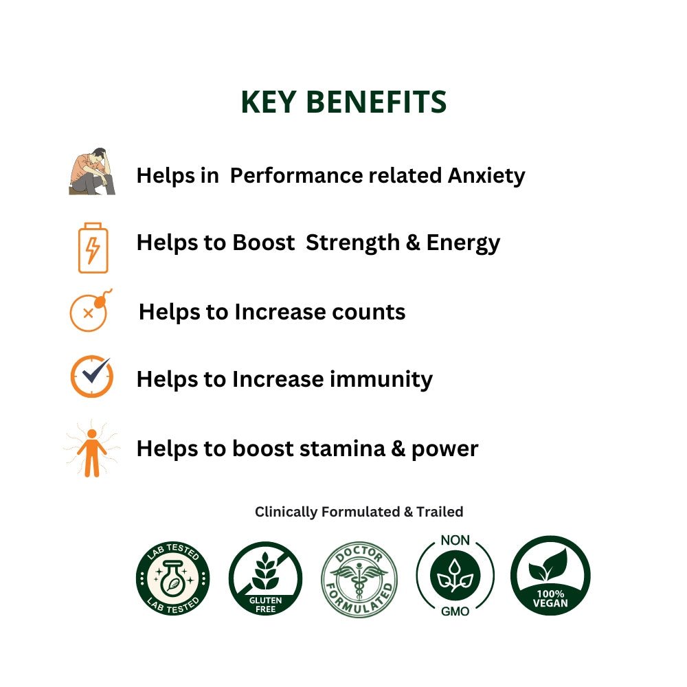 Vajayu® For Men's Health | Boost Strength, Energy, & Stamina | Remove Performance Anxiety - Deep Ayurveda
