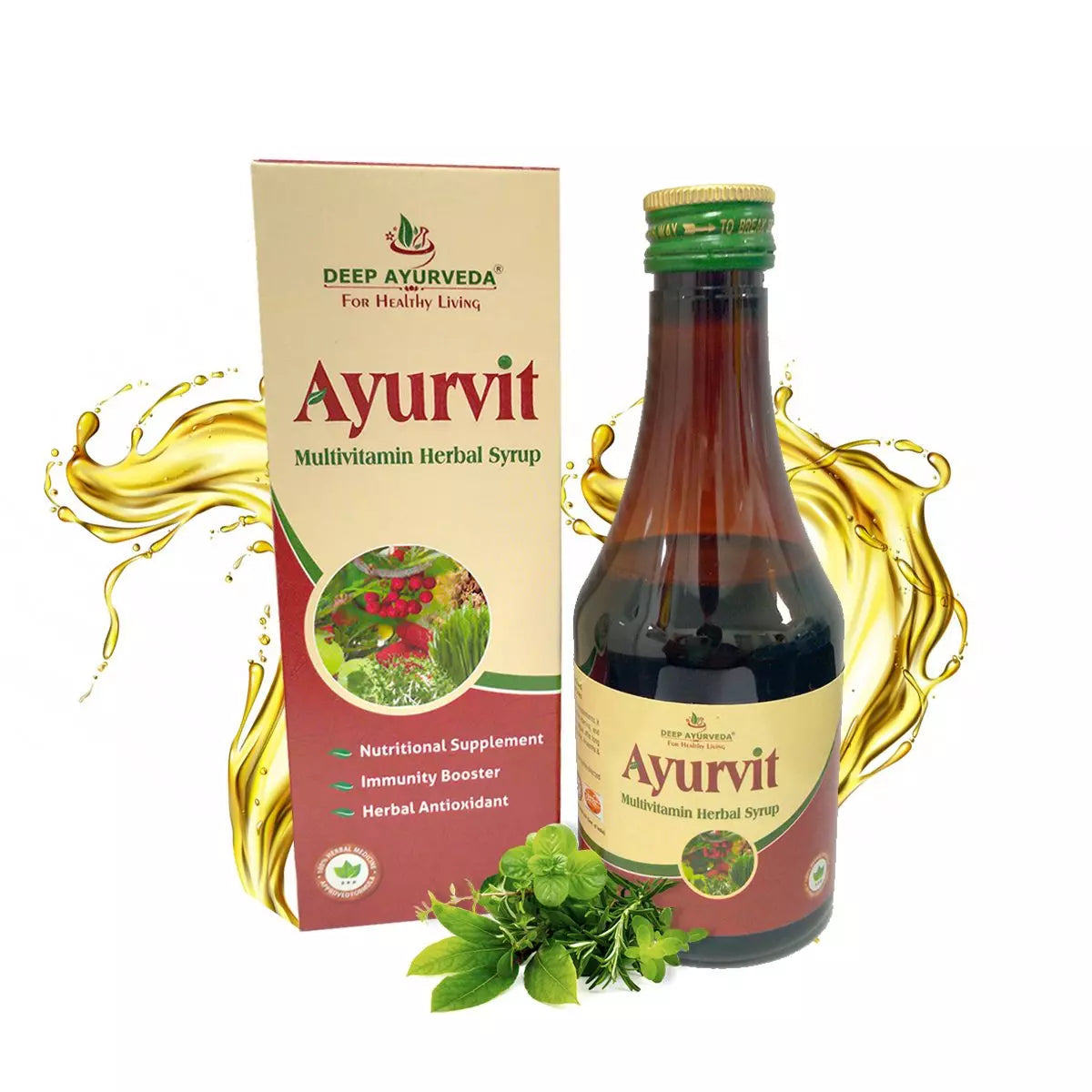 Ayurvit Multivitamin Syrup - Boosts Immunity, Vitality & Overall Health - Deep Ayurveda India