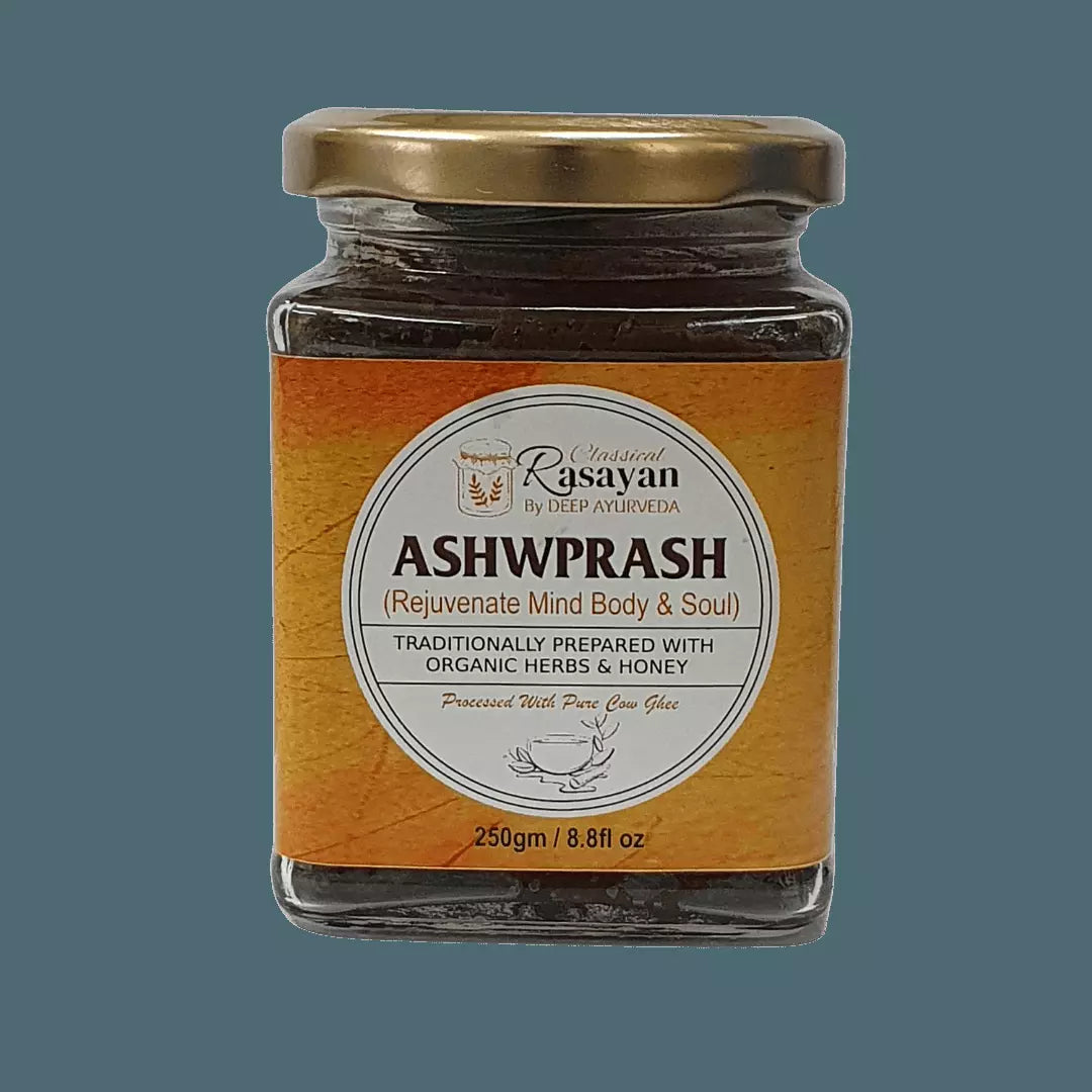AshwPrash Best Super Food for Men’s & Women’s Health Support | Ashwagandha Prash for Overall Health - Deep Ayurveda India