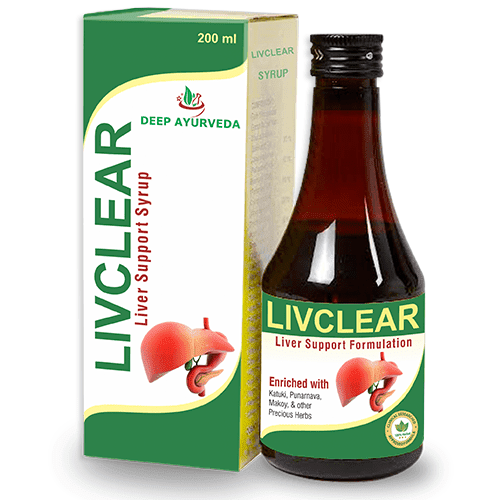 Livclear Herbal Syrup - Supports Liver Health, Detoxification & Digestion - Deep Ayurveda India
