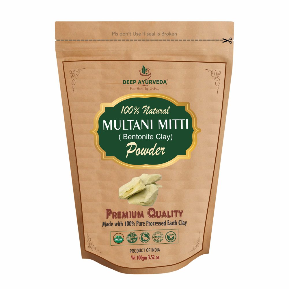 Organic Multani Mitti (Bentonite Clay) - Deep Ayurveda India